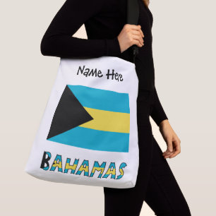 Sac Ajustable Bahamas et drapeau bahamien avec votre nom
