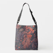 Sac Ajustable Baies rouges et feuilles d'automne brunes (Dos)
