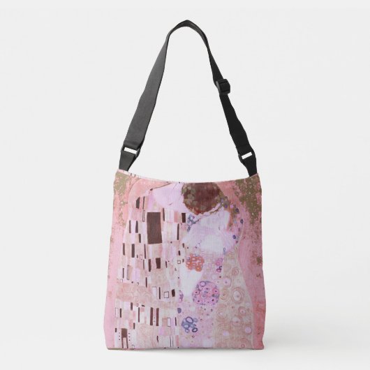 Sac Ajustable Baiser romantique en rose tendre (Devant)