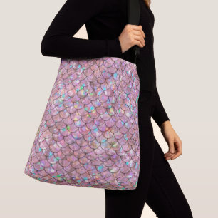 Sac Ajustable Balances de poissons de sirène rose Holographique