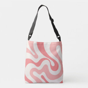 Sac Ajustable Balayage liquide Abstrait en rose tendre