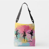 Sac Ajustable Ballet coloré partout sur Imprimer Fourre-tout (Devant)