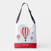 Sac Ajustable Ballons à air chaud rouges et blancs (Dos)