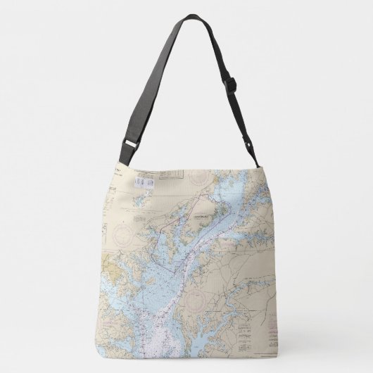 Sac Ajustable Baltimore Maryland Latitude Longitude Nautique (Dos)