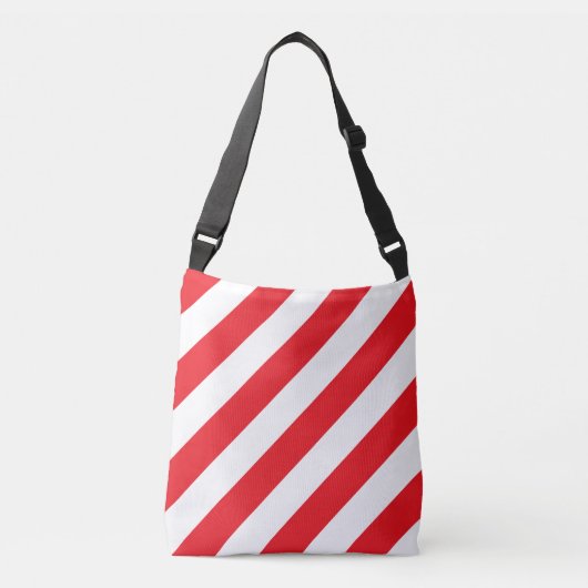 Sac Ajustable Bandes diagonales blanches rouges (Devant)
