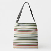 Sac Ajustable Bandes d'olivier, de vert et de rouge (Dos)