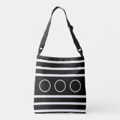 Sac Ajustable Bandes noir et blanc (Dos)