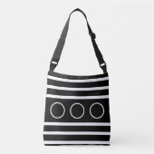 Sac Ajustable Bandes noir et blanc (Devant)