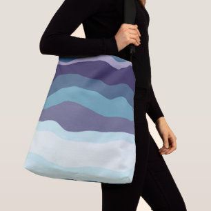 Sac Ajustable Bandes ondulées violettes et turquoise
