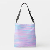 Sac Ajustable Bandes Peintes Turquoise Rose violet (Dos)