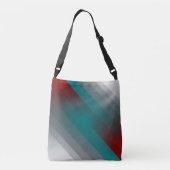 Sac Ajustable Bandes turquoises de gris bordeaux (Dos)