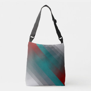 Sac Ajustable Bandes turquoises de gris bordeaux