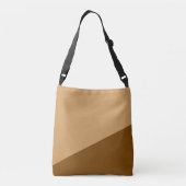 Sac Ajustable Bannière noire et rectangles - brun + vos idées (Dos)