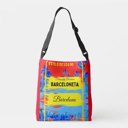 Sac Ajustable Barceloneta, Barcelone style années 90 - design 6 (Dos)