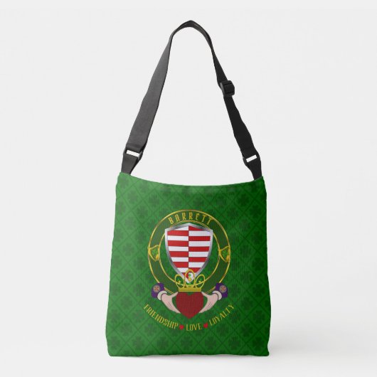 Sac Ajustable Barrett Irish Shield & Claddagh (Devant)