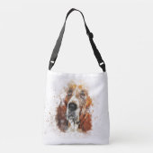Sac Ajustable Basset Hound Chien blanc Brown Chasseur d'animaux  (Dos)