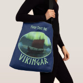 Sac Ajustable Bateau Viking Sous Lumière Du Nord (De près)
