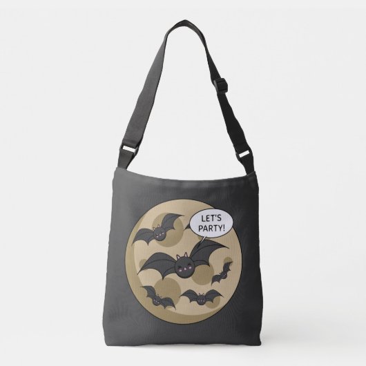 Sac Ajustable Bats Having Party on Full Moon (Devant)