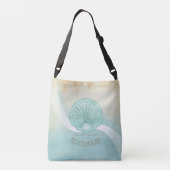 Sac Ajustable Beach House Clam Shell Aqua Blue ID623 (Dos)