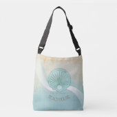 Sac Ajustable Beach House Clam Shell Aqua Blue ID623 (Devant)