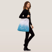 Sac Ajustable Beach Waves Blue Waters avec texte personnalisé (Sur le modèle)