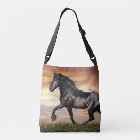 Sac Ajustable Beau Cheval Noir (Dos)