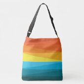 Sac Ajustable Beau coucher de soleil et vagues de mer (Dos)