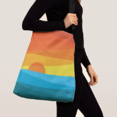 Sac Ajustable Beau coucher de soleil et vagues de mer (De près)