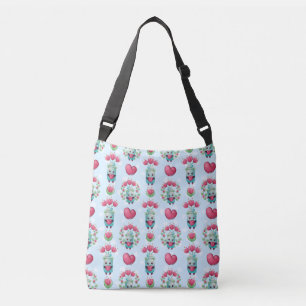 Sac Ajustable Beau Floral Mason Jar Hearts Motif