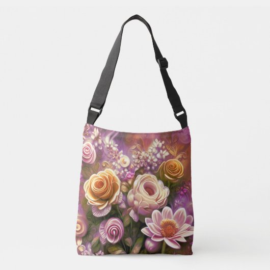 Sac Ajustable Beau Motif de fleurs acryliques (Devant)