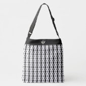 Sac Ajustable Beau Motif géométrique en noir et blanc (Dos)