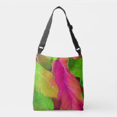 Sac Ajustable Beau Motif vert et rose (Devant)