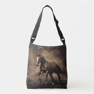 Sac Ajustable Beau oreiller à lancer de cheval brun