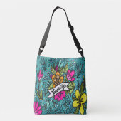 Sac Ajustable Beauté de Coussin de Jet avec des Fleurs (Dos)