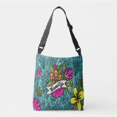 Sac Ajustable Beauté de l'oreiller avec fleurs (Devant)