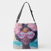 Sac Ajustable Beauté tropicale dans les tons roses (Dos)