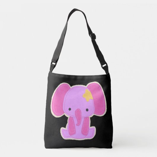 Sac Ajustable Bébé Eléphant Rose fille (Dos)