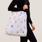Sac Ajustable Bébé Fleur Rétro Pastel (De près)