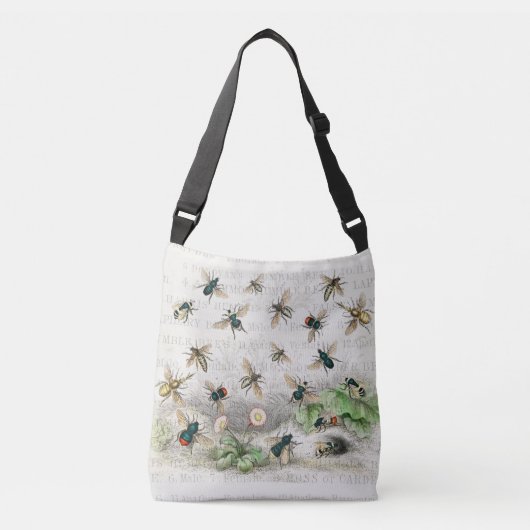 Sac Ajustable Bee Honey Travailleur Queen Bees Antique (Devant)