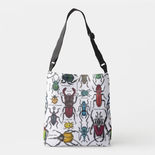 Sac Ajustable Beetons sur blanc (Dos)