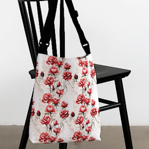 Sac Ajustable Belle aquarelle roses rouges