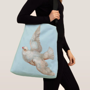 Sac Ajustable belle colombe blanche
