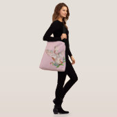 Sac Ajustable belle colombe blanche avec brindille dans la bouch (Sur le modèle)