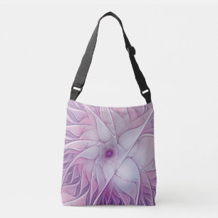 Sac Ajustable Belle Fleur rose moderne Fractal Art Abstrait