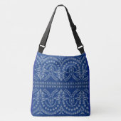 Sac Ajustable belle impression de décoration victorienne bleue (Devant)