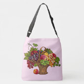 Sac Ajustable belle impression de panier de fruits victoriens (Dos)
