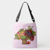 Sac Ajustable belle impression de panier de fruits victoriens (Devant)