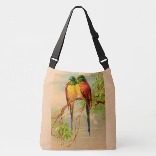 Sac Ajustable belle impression d'oiseaux (Devant)