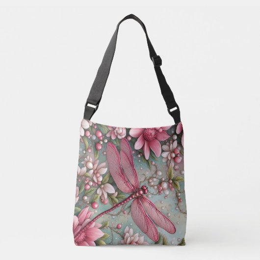 Sac Ajustable Belle libellule florale (Devant)