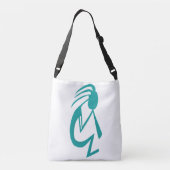 Sac Ajustable Belle peinture Turquoise Kokopelli (Dos)